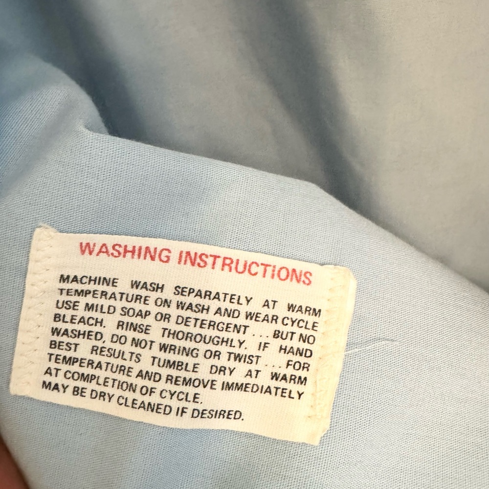 Vintage Sears Sky Blue Light Bomber Jacket - Picture 6 of 7